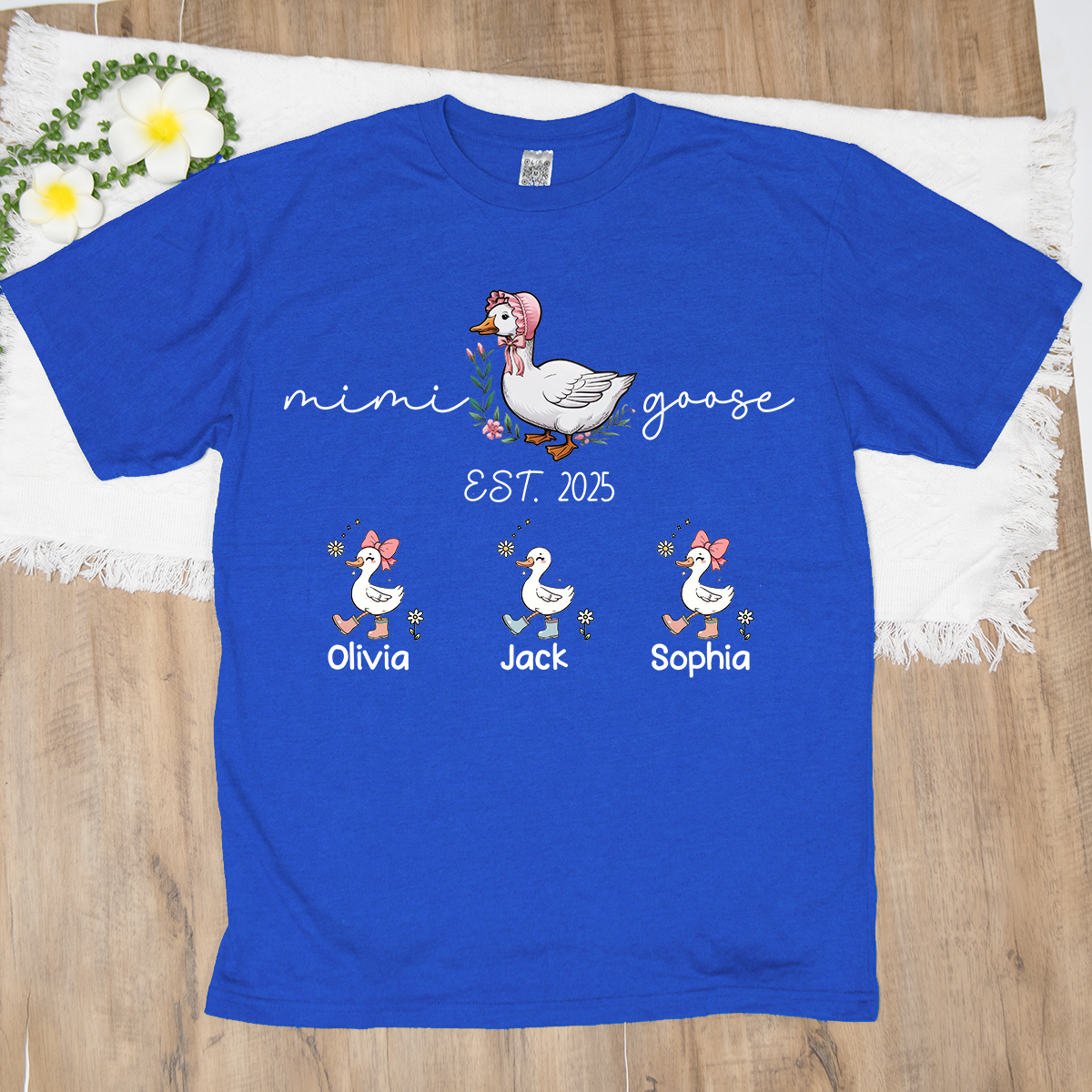 Custom Mimi Goose Est Shirt, Personalized Nickname And Grandkids, Gift For Mother's Day