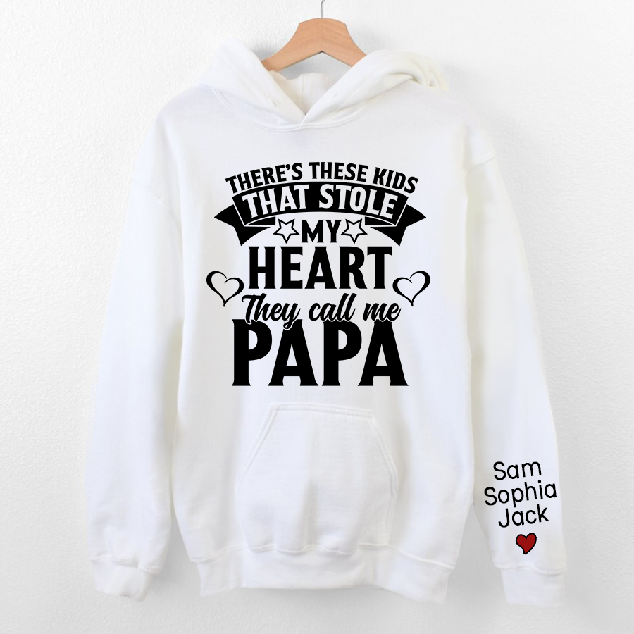 There's These Kids That Stole My Heart They Call Me Papa 2023 Hoodie