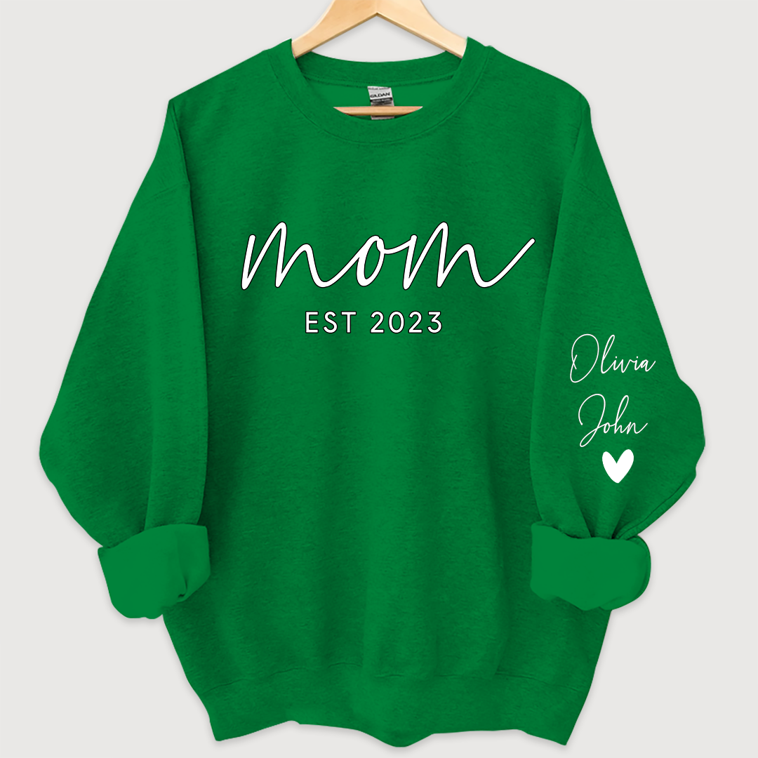 Mom est and kids Sweatshirt