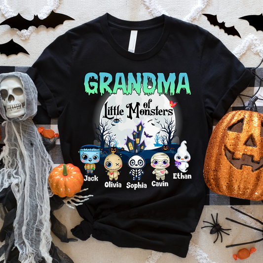 Personalized Custom Grandma Little Of Monsters cute T-Shirt