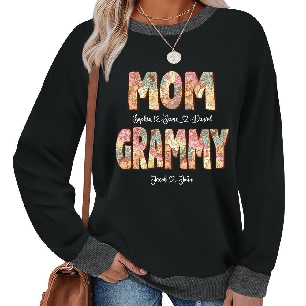 Mom Grammy And Kids Shirt, Gift For Grandma, Grammy, Mama, Nana, Mimi, Mother Day CTH01