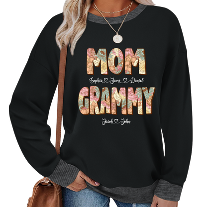 Mom Grammy And Kids Shirt, Gift For Grandma, Grammy, Mama, Nana, Mimi, Mother Day CTH01