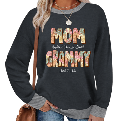 Mom Grammy And Kids Shirt, Gift For Grandma, Grammy, Mama, Nana, Mimi, Mother Day CTH01