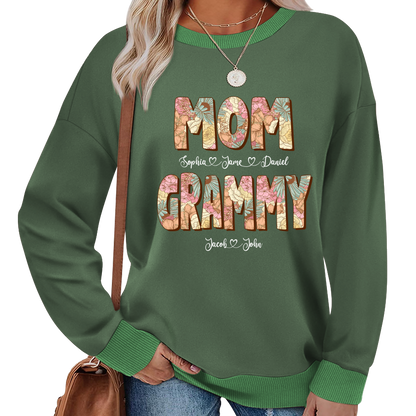 Mom Grammy And Kids Shirt, Gift For Grandma, Grammy, Mama, Nana, Mimi, Mother Day CTH01