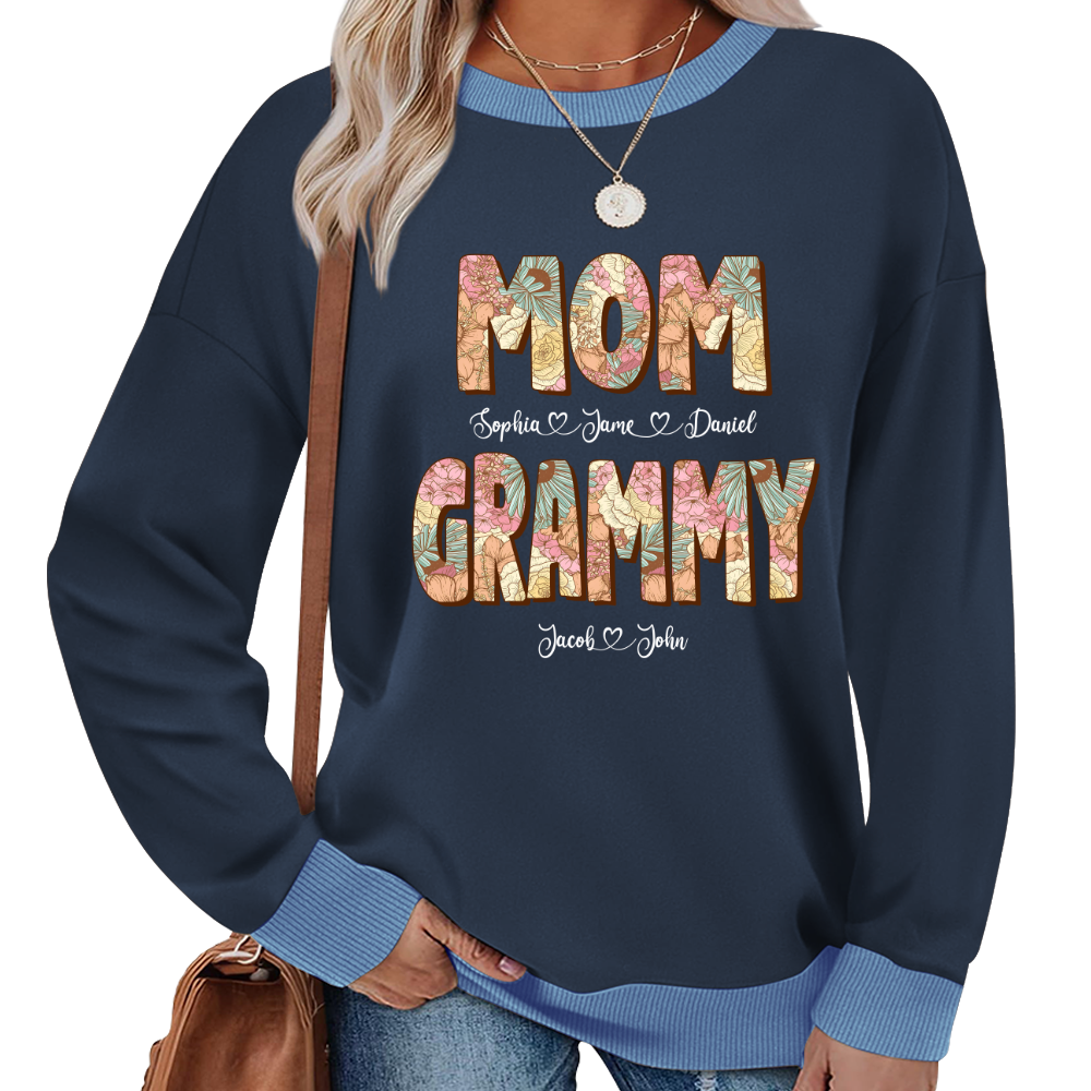 Mom Grammy And Kids Shirt, Gift For Grandma, Grammy, Mama, Nana, Mimi, Mother Day CTH01