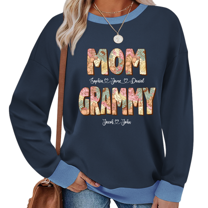 Mom Grammy And Kids Shirt, Gift For Grandma, Grammy, Mama, Nana, Mimi, Mother Day CTH01