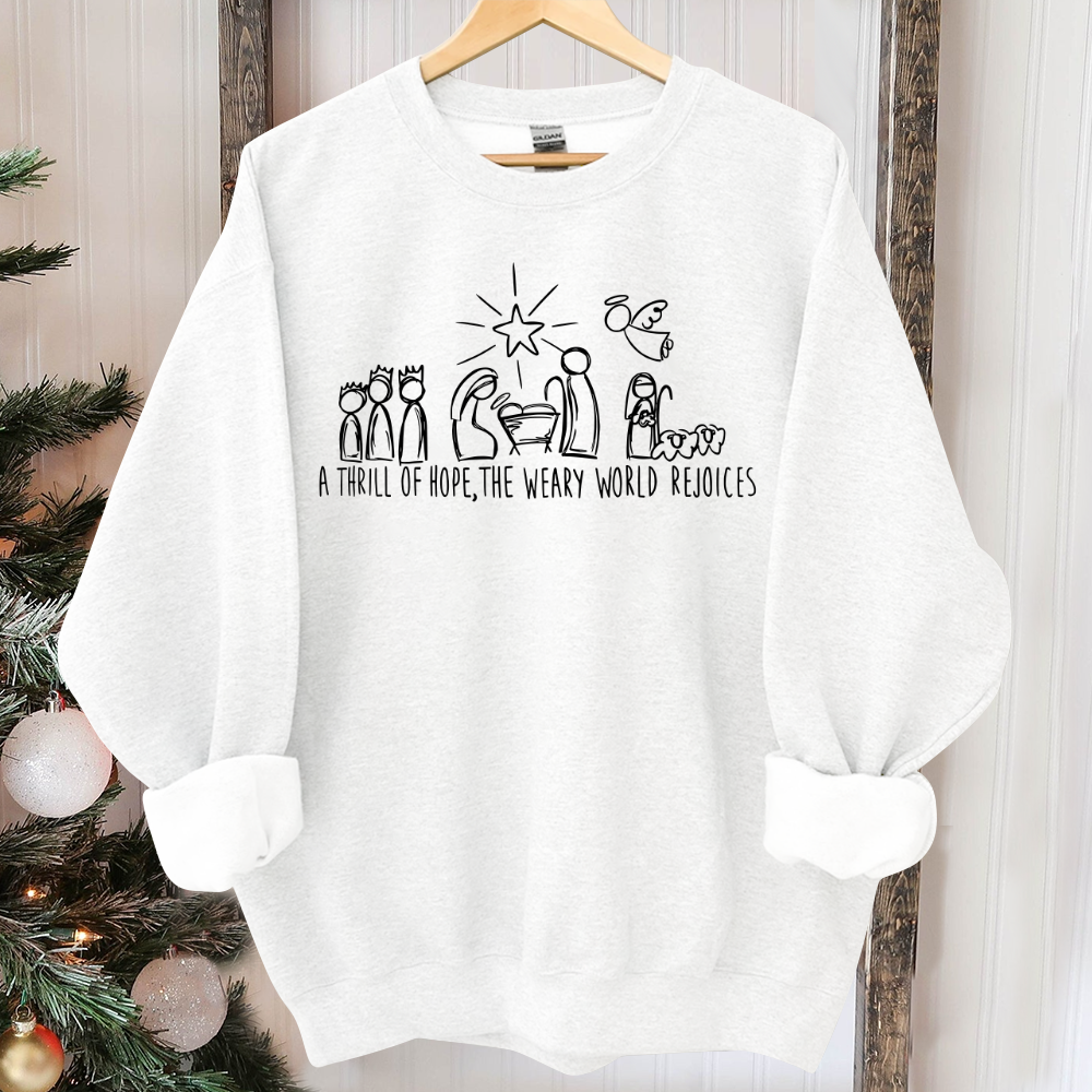 Christian Christmas Sweatshirt, Nativity Scene Sweater, Christmas Nativity Shirt, True Story Nativity, Religious Christmas Gifts, Jesus Tee