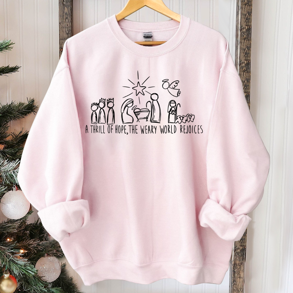 Christian Christmas Sweatshirt, Nativity Scene Sweater, Christmas Nativity Shirt, True Story Nativity, Religious Christmas Gifts, Jesus Tee