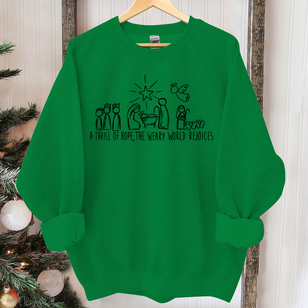 Christian Christmas Sweatshirt, Nativity Scene Sweater, Christmas Nativity Shirt, True Story Nativity, Religious Christmas Gifts, Jesus Tee