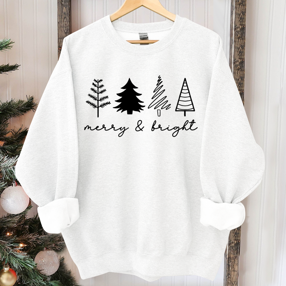 Christmas Tree Sweatshirt, Womens Christmas Sweatshirt, Christmas Sweater, Christmas Crewneck, Holiday Sweaters for Women, Winter Sweatshirt