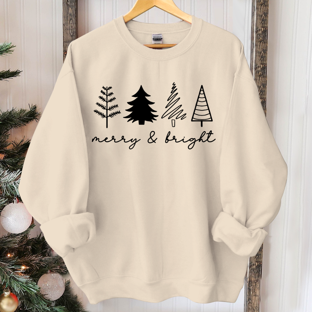 Christmas Tree Sweatshirt, Womens Christmas Sweatshirt, Christmas Sweater, Christmas Crewneck, Holiday Sweaters for Women, Winter Sweatshirt