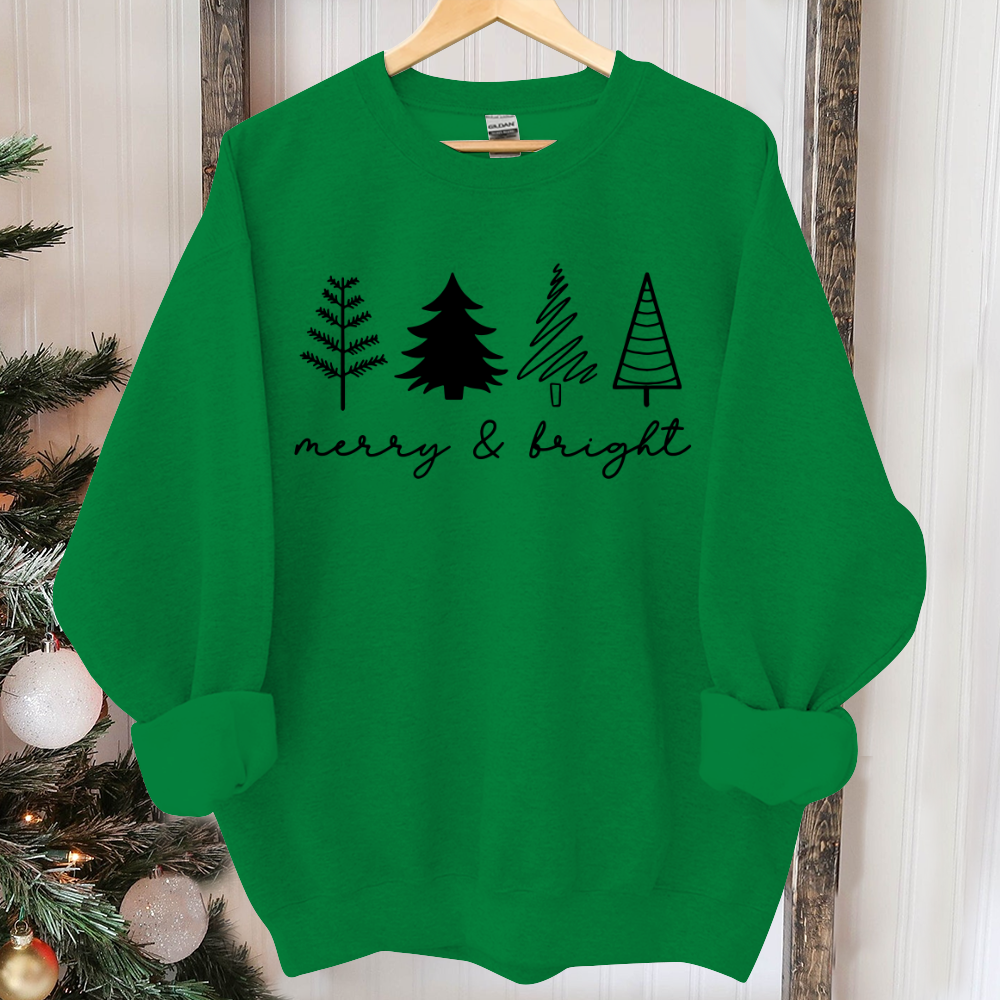 Christmas Tree Sweatshirt, Womens Christmas Sweatshirt, Christmas Sweater, Christmas Crewneck, Holiday Sweaters for Women, Winter Sweatshirt