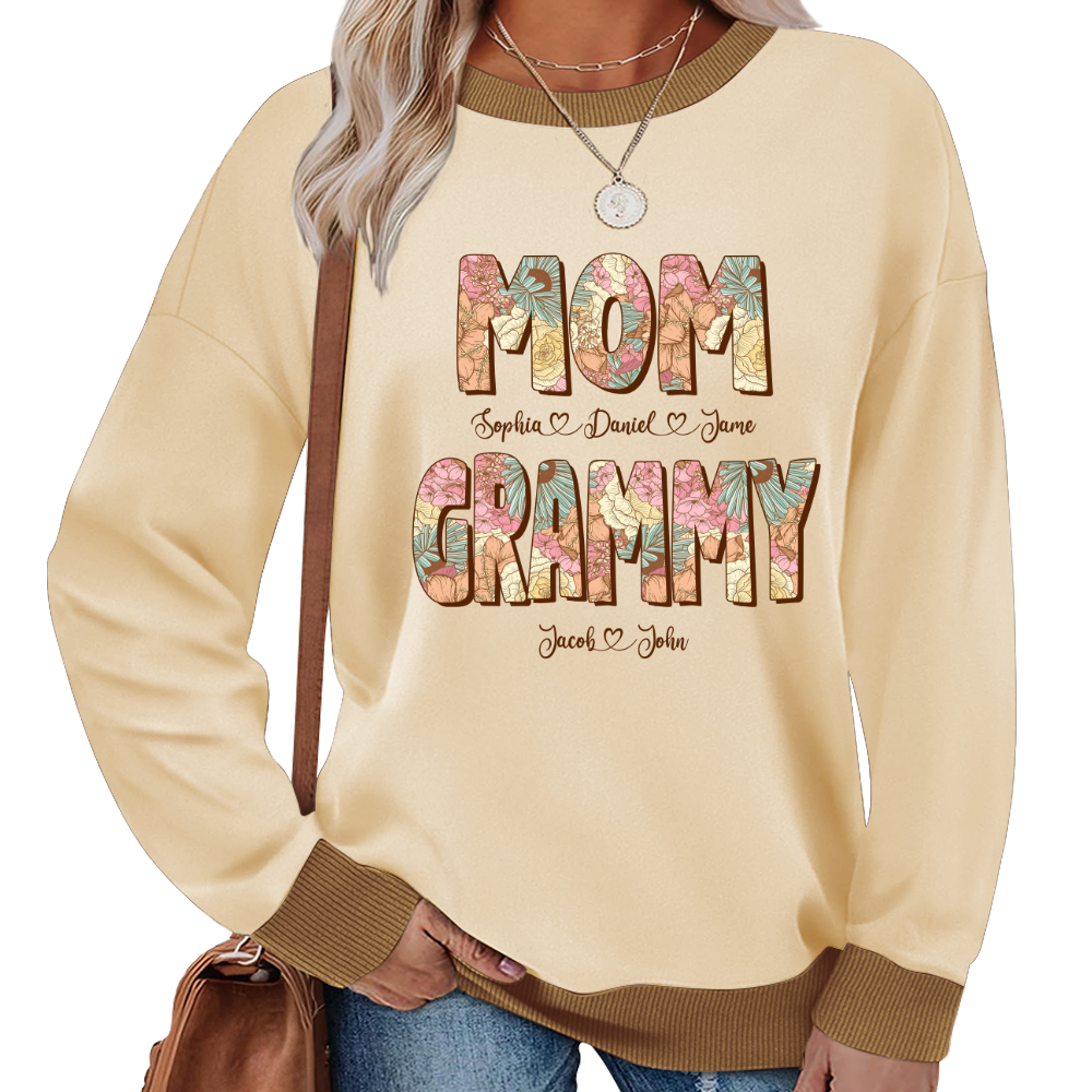 Mom Grammy And Kids Shirt, Gift For Grandma, Grammy, Mama, Nana, Mimi, Mother Day CTH01