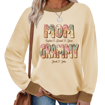 Mom Grammy And Kids Shirt, Gift For Grandma, Grammy, Mama, Nana, Mimi, Mother Day CTH01