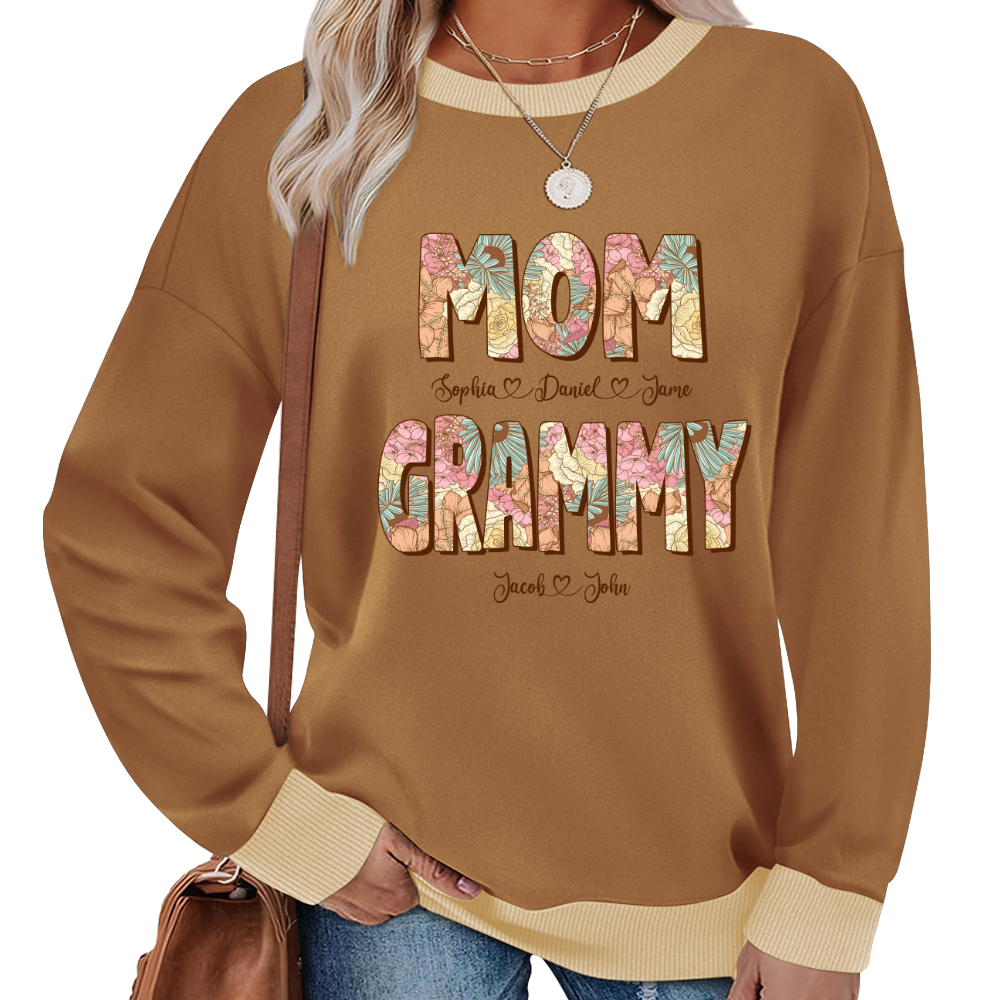 Mom Grammy And Kids Shirt, Gift For Grandma, Grammy, Mama, Nana, Mimi, Mother Day CTH01