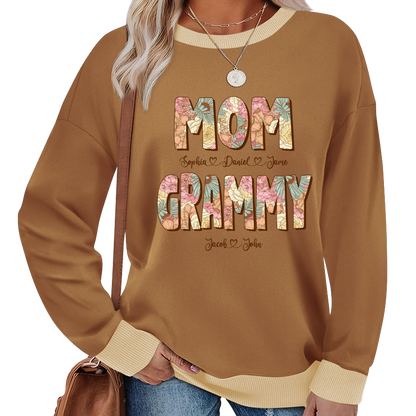 Mom Grammy And Kids Shirt, Gift For Grandma, Grammy, Mama, Nana, Mimi, Mother Day CTH01