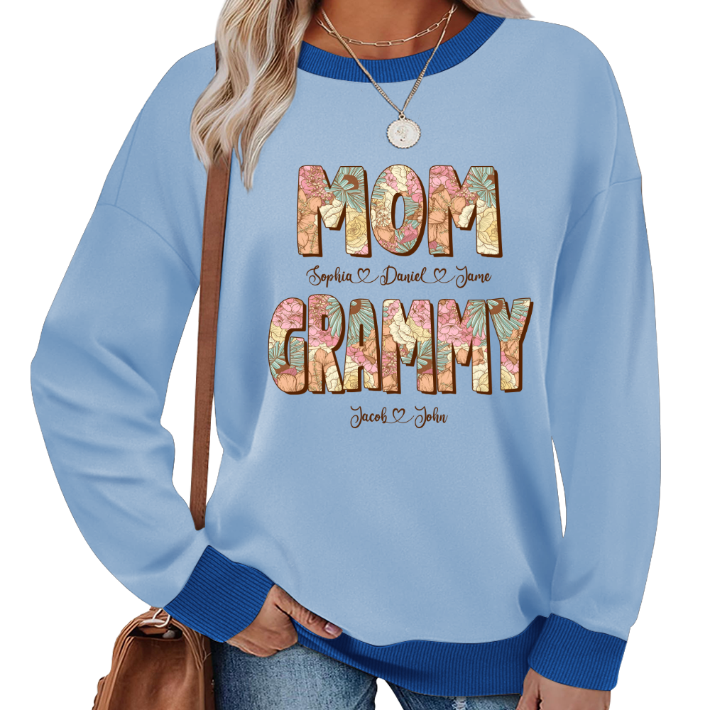 Mom Grammy And Kids Shirt, Gift For Grandma, Grammy, Mama, Nana, Mimi, Mother Day CTH01