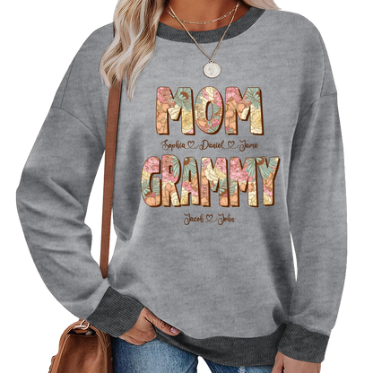 Mom Grammy And Kids Shirt, Gift For Grandma, Grammy, Mama, Nana, Mimi, Mother Day CTH01