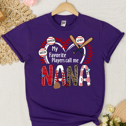 Baseball Mimi, My Favorite Player Call Me Mimi, Game Day Personalized Family Gift T-shirt