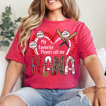 Baseball Mimi, My Favorite Player Call Me Mimi, Game Day Personalized Family Gift T-shirt