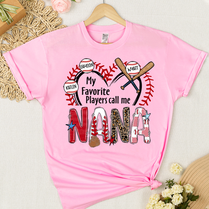 Baseball Mimi, My Favorite Player Call Me Mimi, Game Day Personalized Family Gift T-shirt