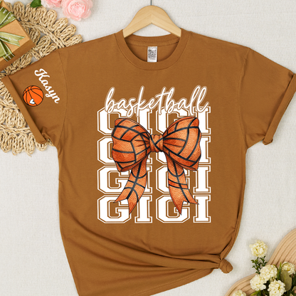 Basketball Mimi Game Day Personalized Grandma and Grandkids Gift For Family T-shirt