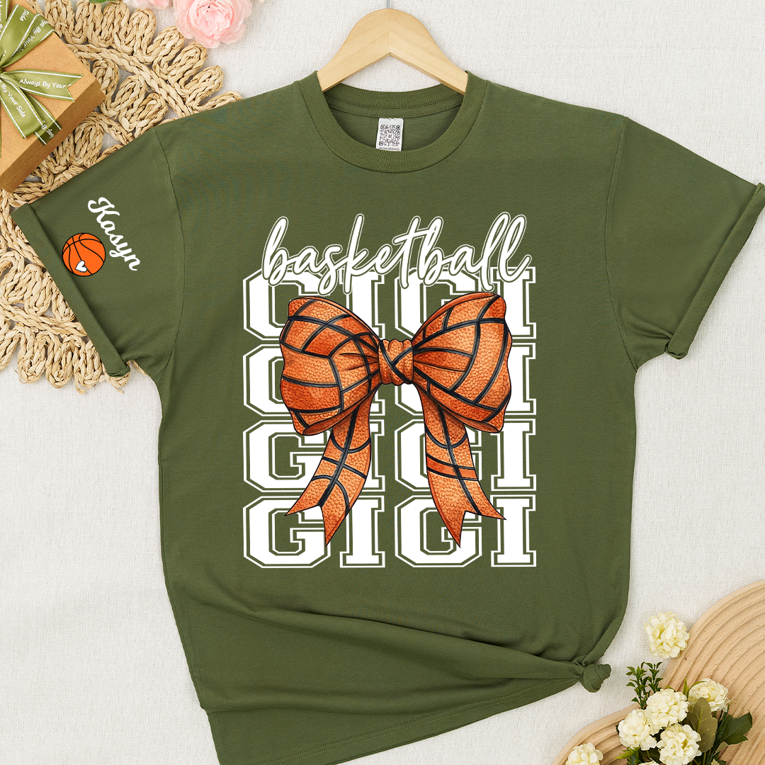 Basketball Mimi Game Day Personalized Grandma and Grandkids Gift For Family T-shirt