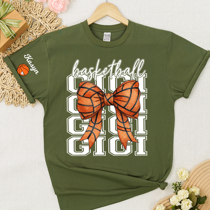 Basketball Mimi Game Day Personalized Grandma and Grandkids Gift For Family T-shirt