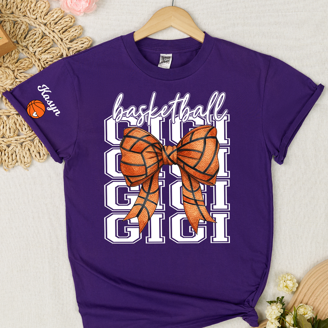 Basketball Mimi Game Day Personalized Grandma and Grandkids Gift For Family T-shirt