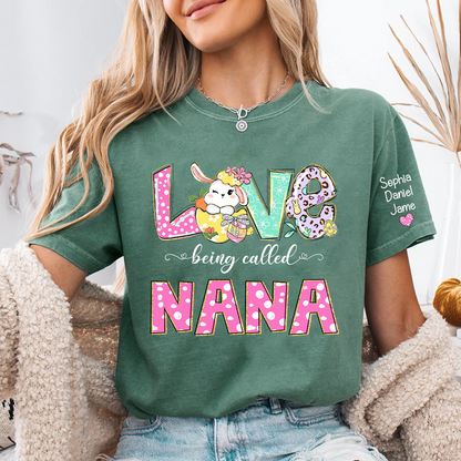 Bunny Mimi Love Being Called Mimi and Grandkids T-shirt