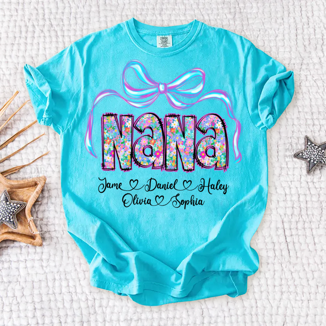 Brushstroke Gigi Coquette Neon Floral Gigi And Grandkids Mothers Day