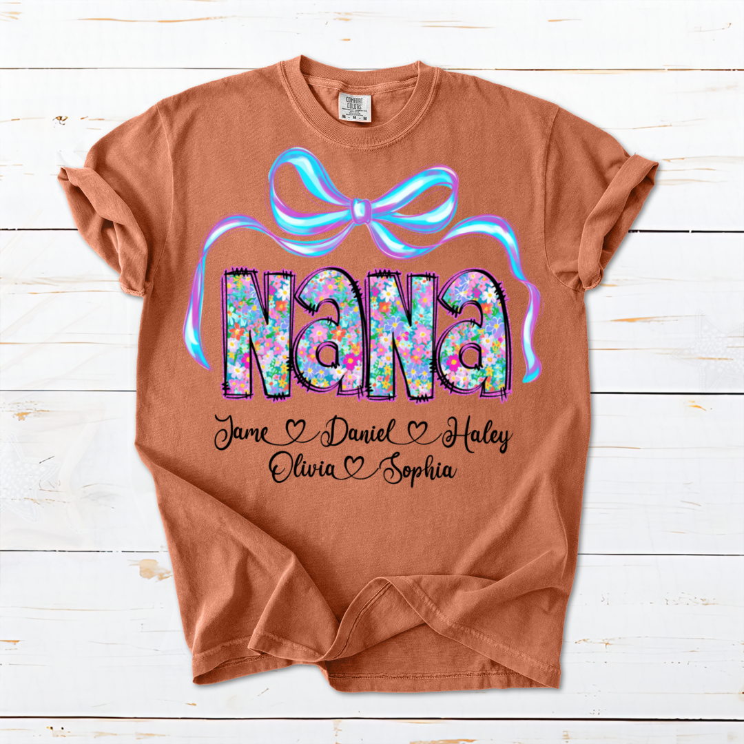 Brushstroke Gigi Coquette Neon Floral Gigi And Grandkids Mothers Day