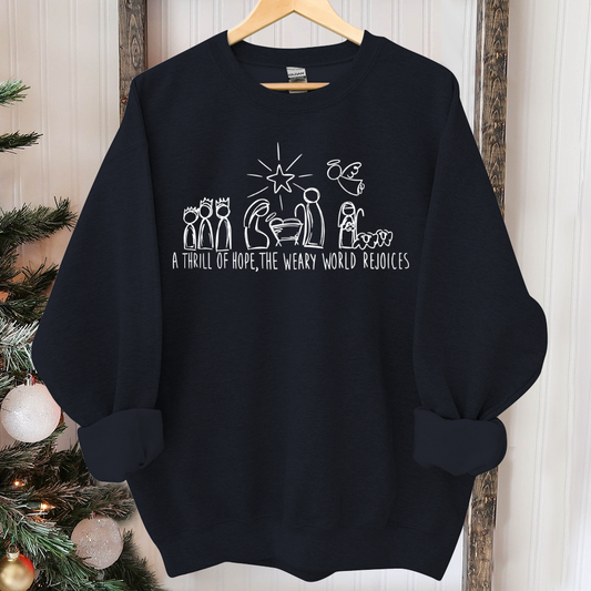 Christian Christmas Sweatshirt, Nativity Scene Sweater, Christmas Nativity Shirt, True Story Nativity, Religious Christmas Gifts, Jesus Tee