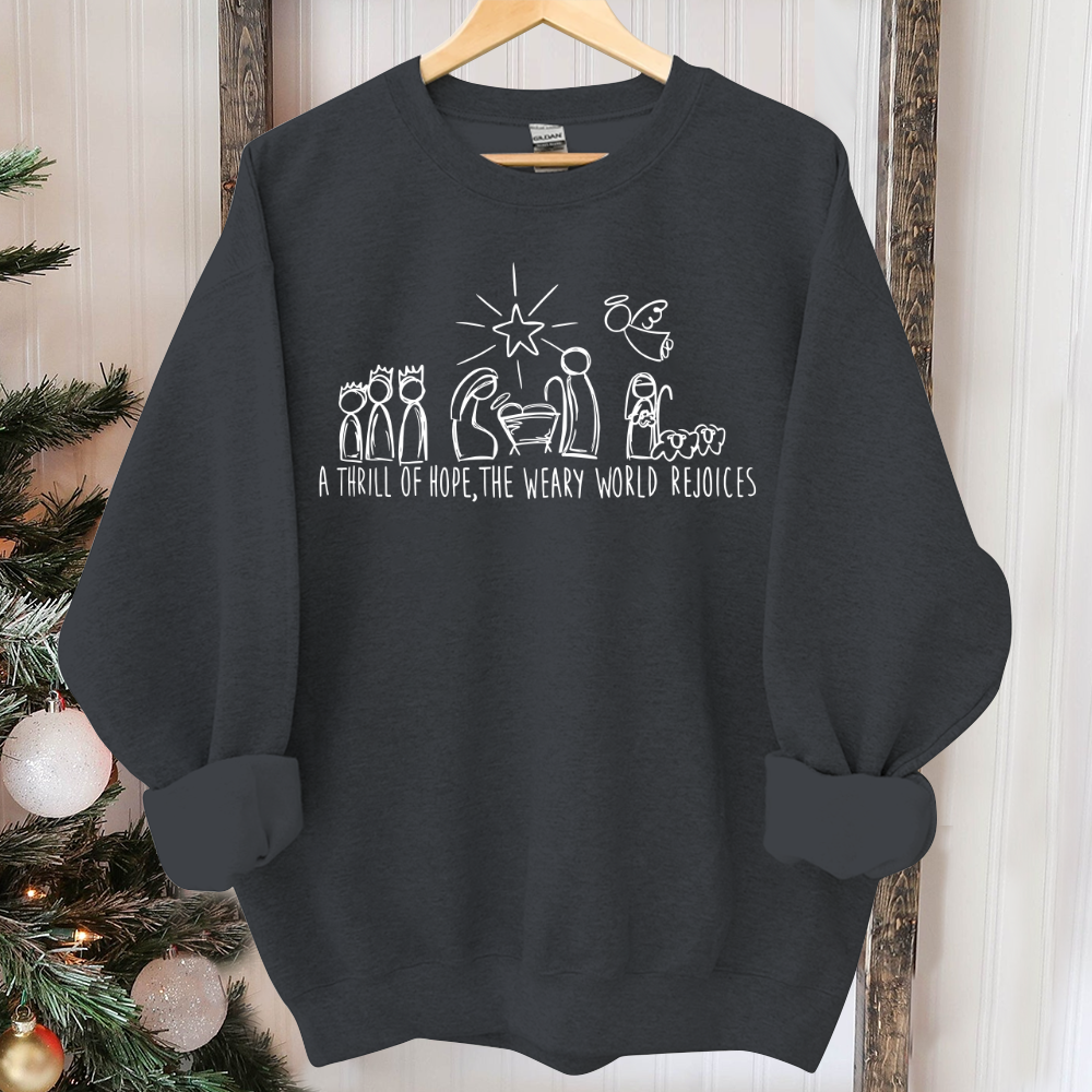 Christian Christmas Sweatshirt, Nativity Scene Sweater, Christmas Nativity Shirt, True Story Nativity, Religious Christmas Gifts, Jesus Tee