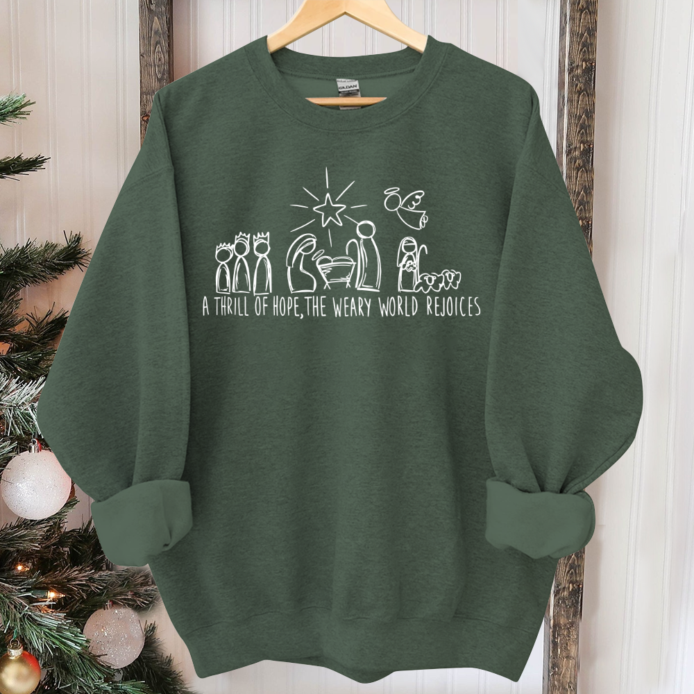 Christian Christmas Sweatshirt, Nativity Scene Sweater, Christmas Nativity Shirt, True Story Nativity, Religious Christmas Gifts, Jesus Tee