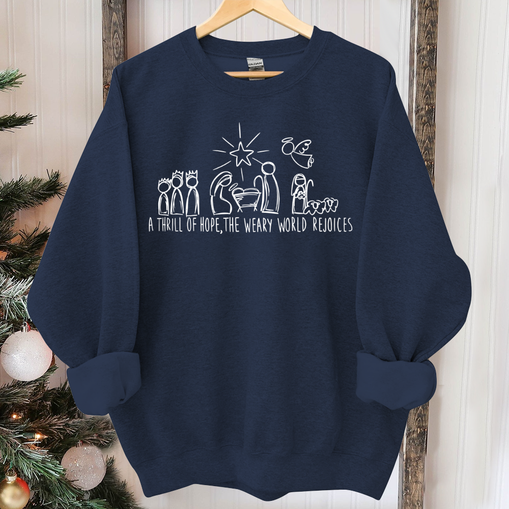 Christian Christmas Sweatshirt, Nativity Scene Sweater, Christmas Nativity Shirt, True Story Nativity, Religious Christmas Gifts, Jesus Tee