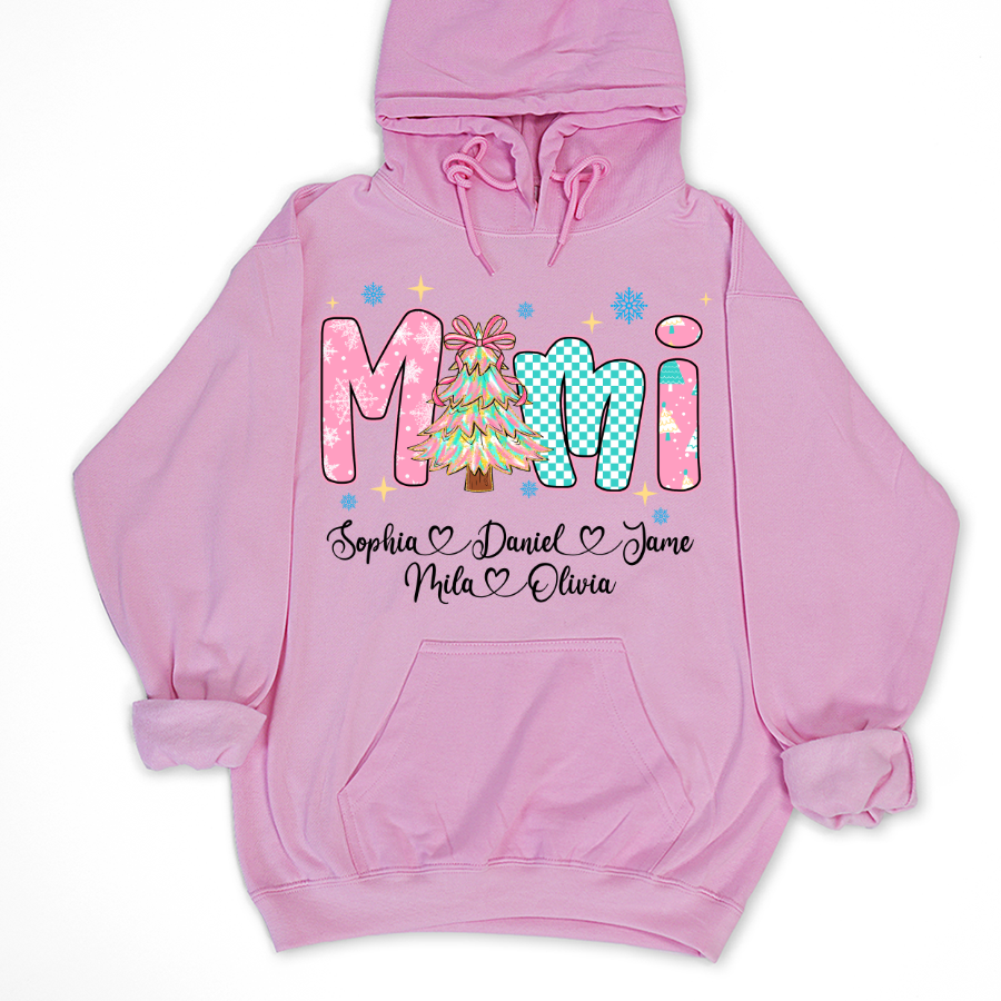 Christmas Mimi Custom Grandma and Grandkids Shirt