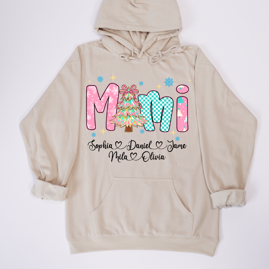 Christmas Mimi Custom Grandma and Grandkids Shirt
