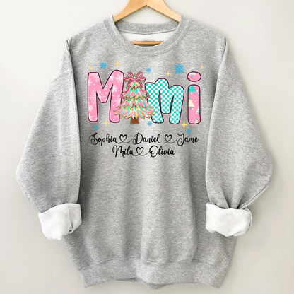 Christmas Mimi Custom Grandma and Grandkids Shirt