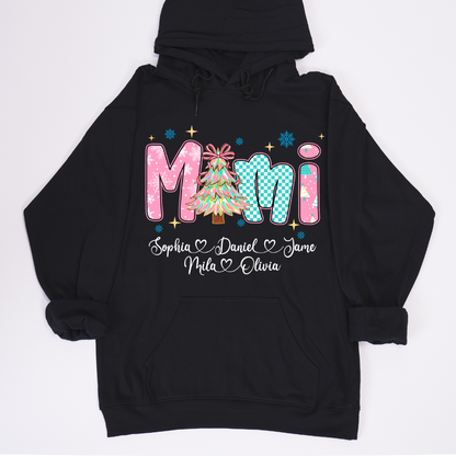 Christmas Mimi Custom Grandma and Grandkids Shirt