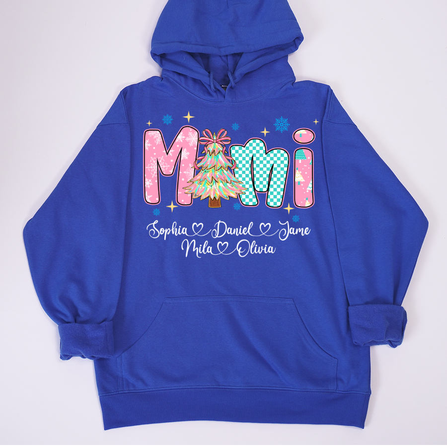 Christmas Mimi Custom Grandma and Grandkids Shirt
