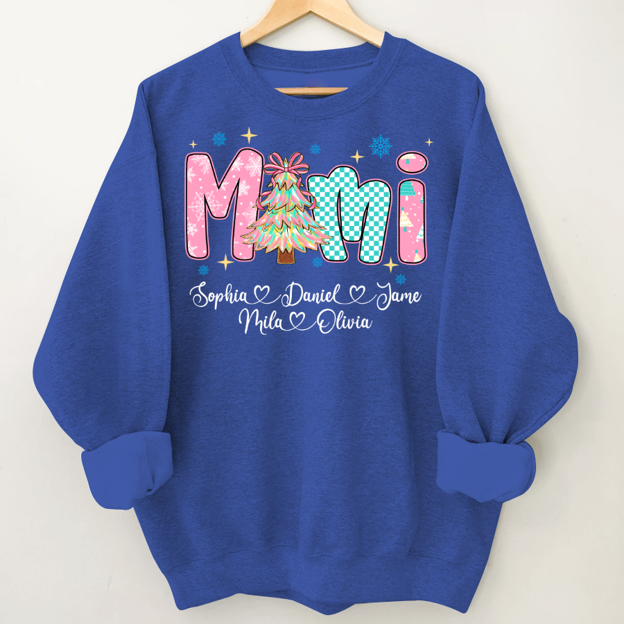 Christmas Mimi Custom Grandma and Grandkids Shirt