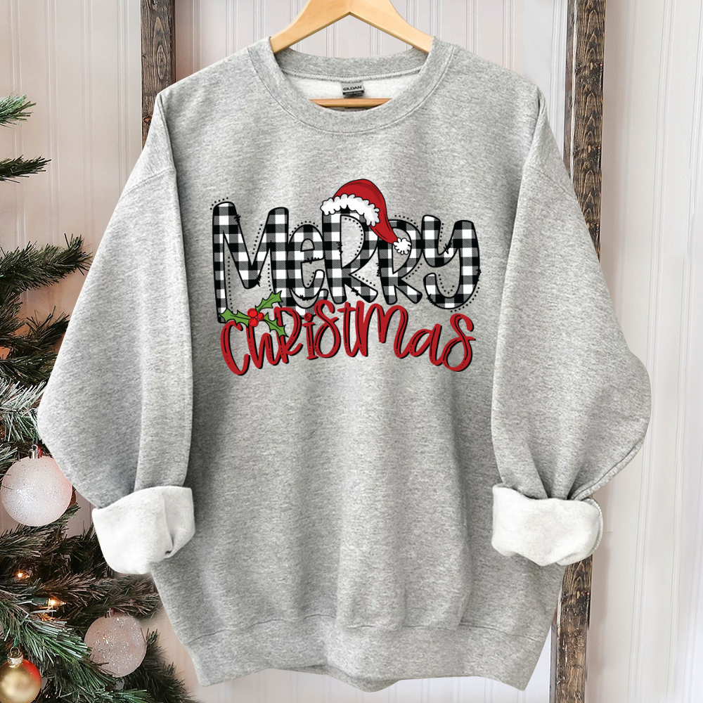 Christmas Sweatshirt, Merry Christmas Sweatshirt, Christmas Shirt for Women, Christmas Crewneck Sweatshirt, Holiday Sweater, Christmas Gift