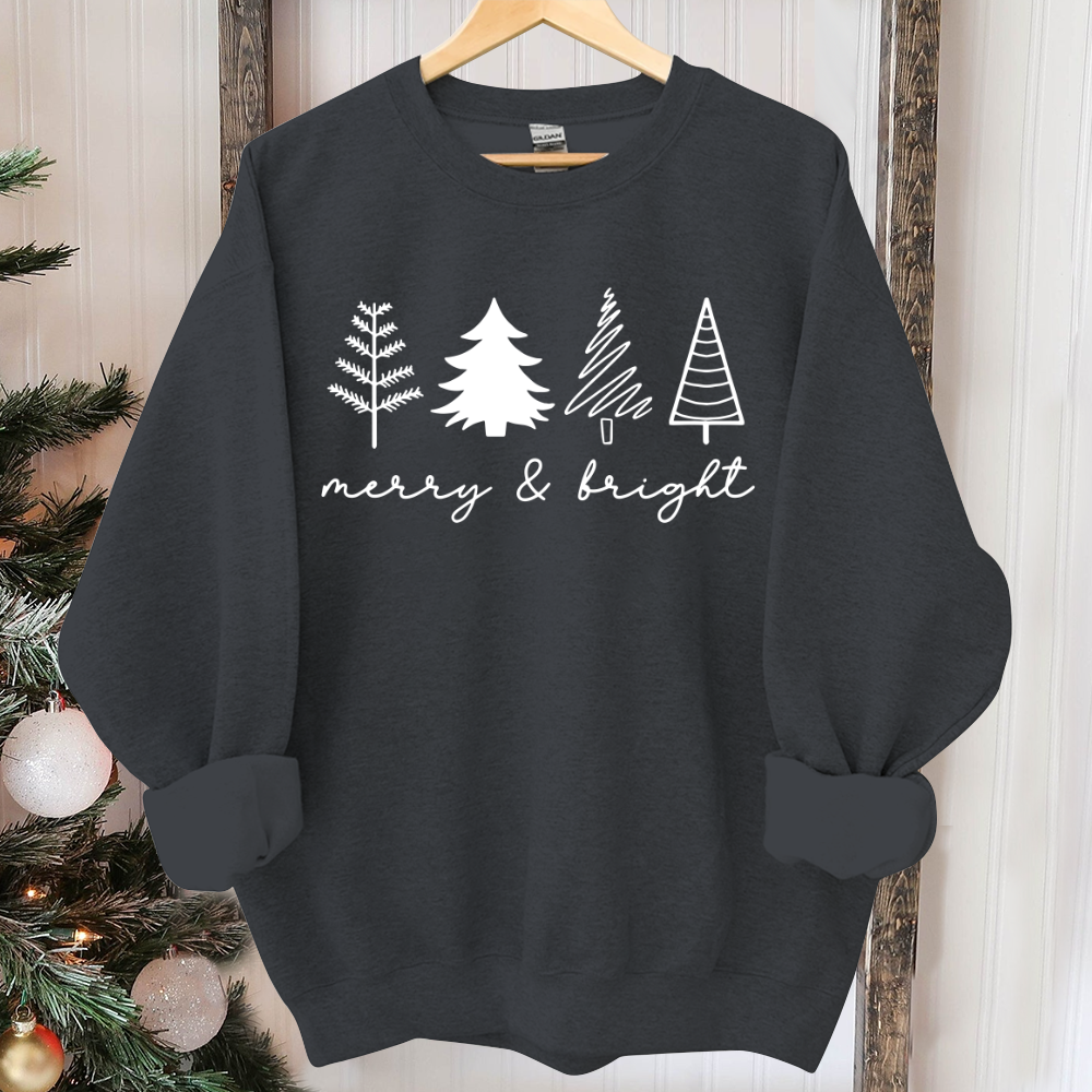 Christmas Tree Sweatshirt, Womens Christmas Sweatshirt, Christmas Sweater, Christmas Crewneck, Holiday Sweaters for Women, Winter Sweatshirt