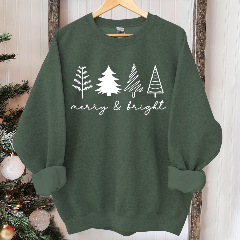 Christmas Tree Sweatshirt, Womens Christmas Sweatshirt, Christmas Sweater, Christmas Crewneck, Holiday Sweaters for Women, Winter Sweatshirt