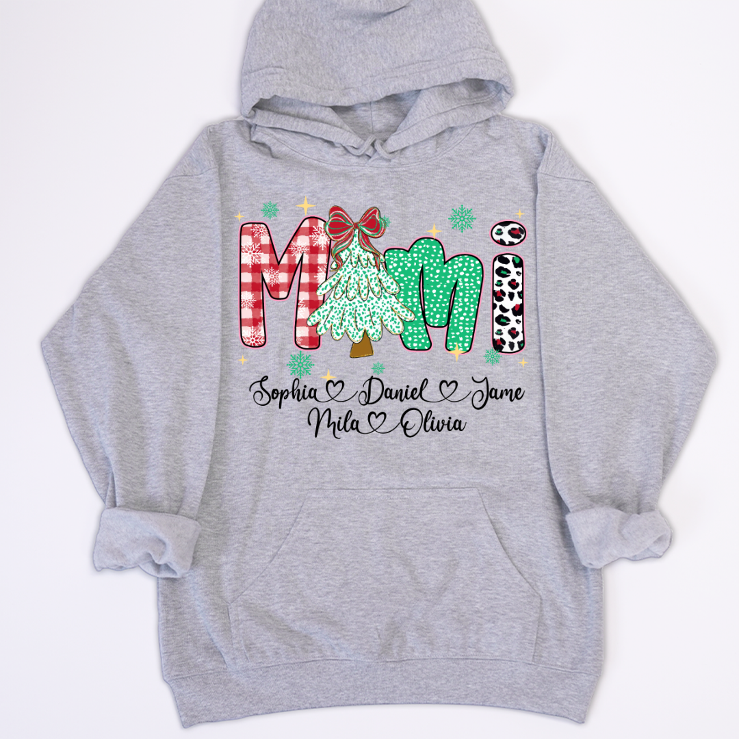 Christmas Trees Mimi And Grandkids Personalized Shirt