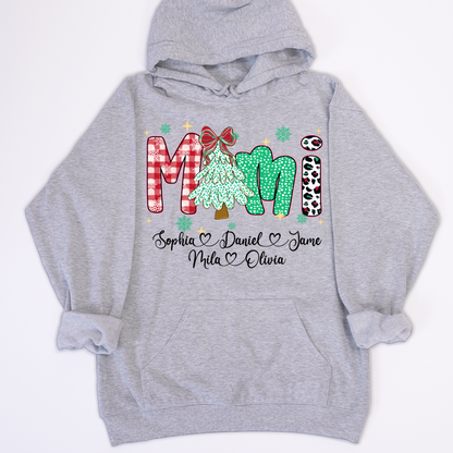 Christmas Trees Mimi And Grandkids Personalized Shirt