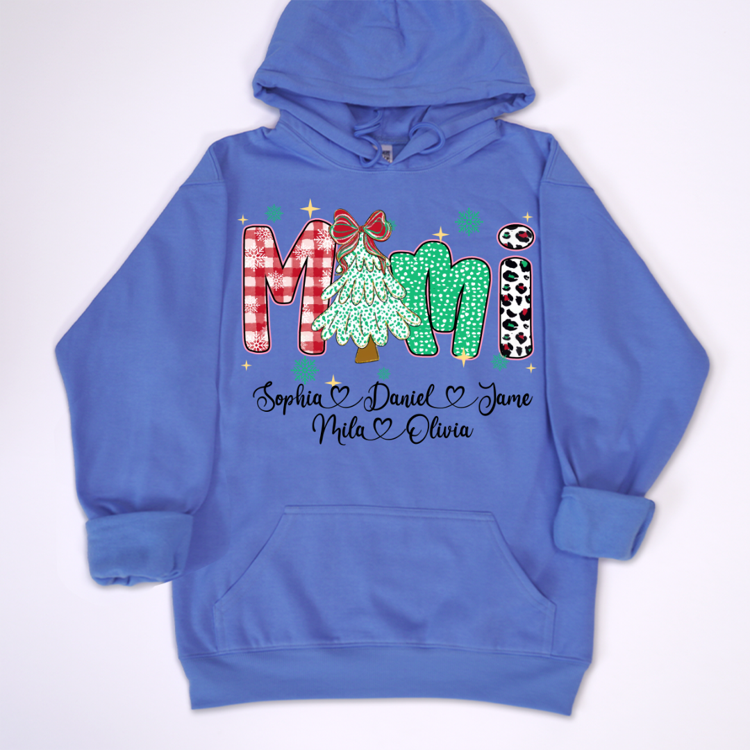 Christmas Trees Mimi And Grandkids Personalized Shirt
