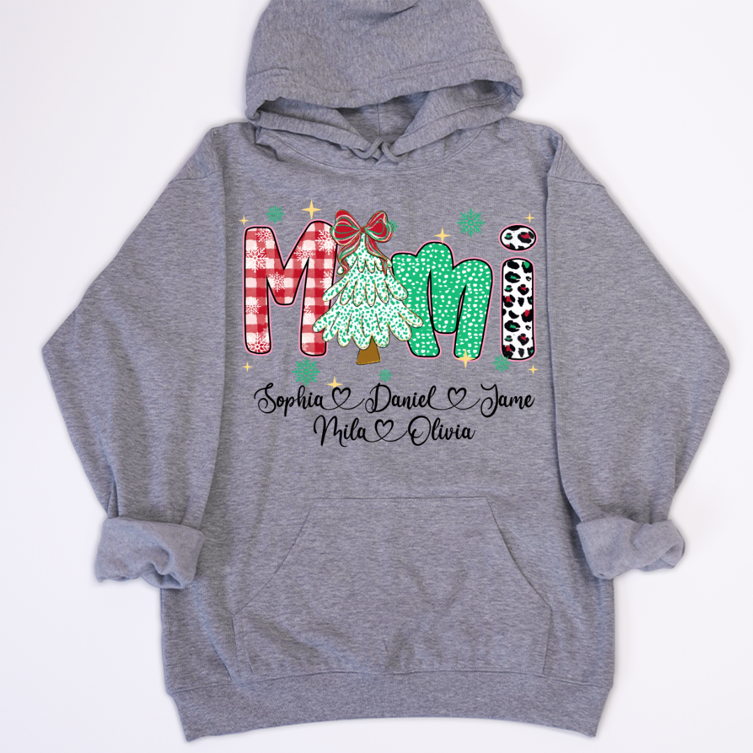 Christmas Trees Mimi And Grandkids Personalized Shirt