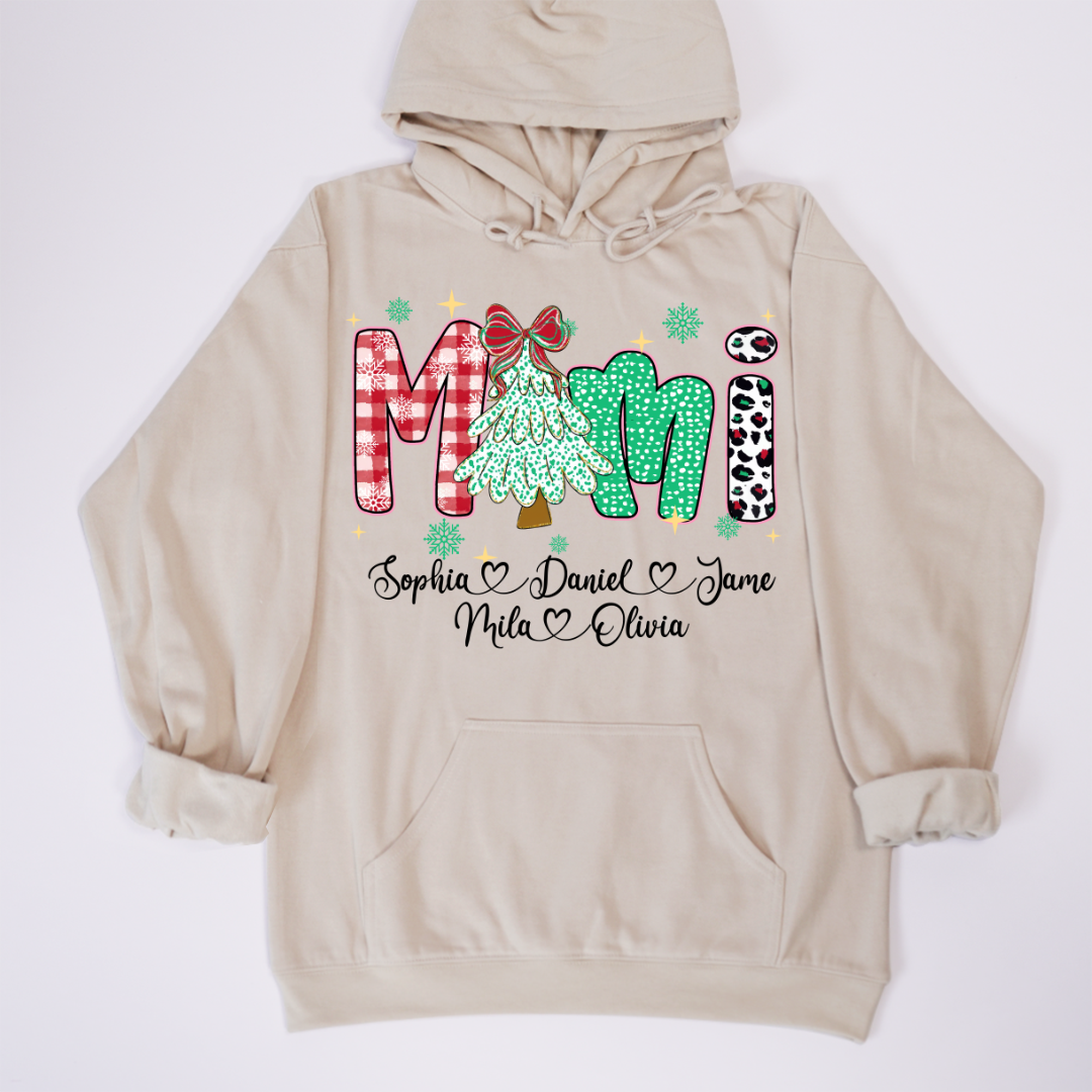Christmas Trees Mimi And Grandkids Personalized Shirt